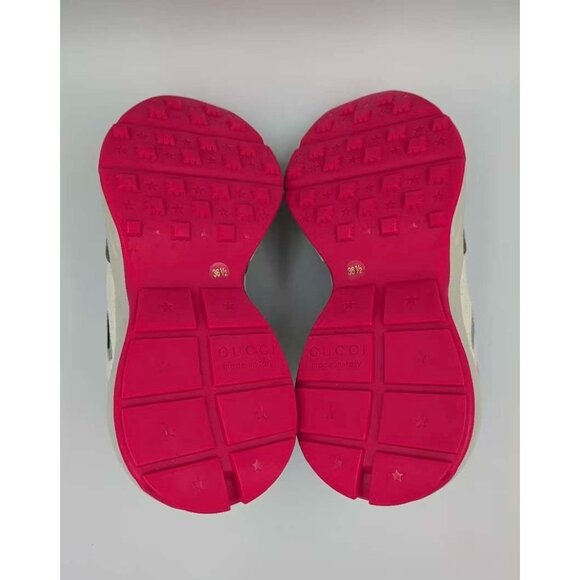 Gucci Women’s GG Rhyton Canvas Leather Low Top Sneakers Multicolor EU36.5 620185 - Picture 7 of 12